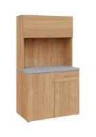 KUCH - SIMPLE 3 kuchyňka s výklopem (lednice), 1800x1000x6000 mm, dub bardolino